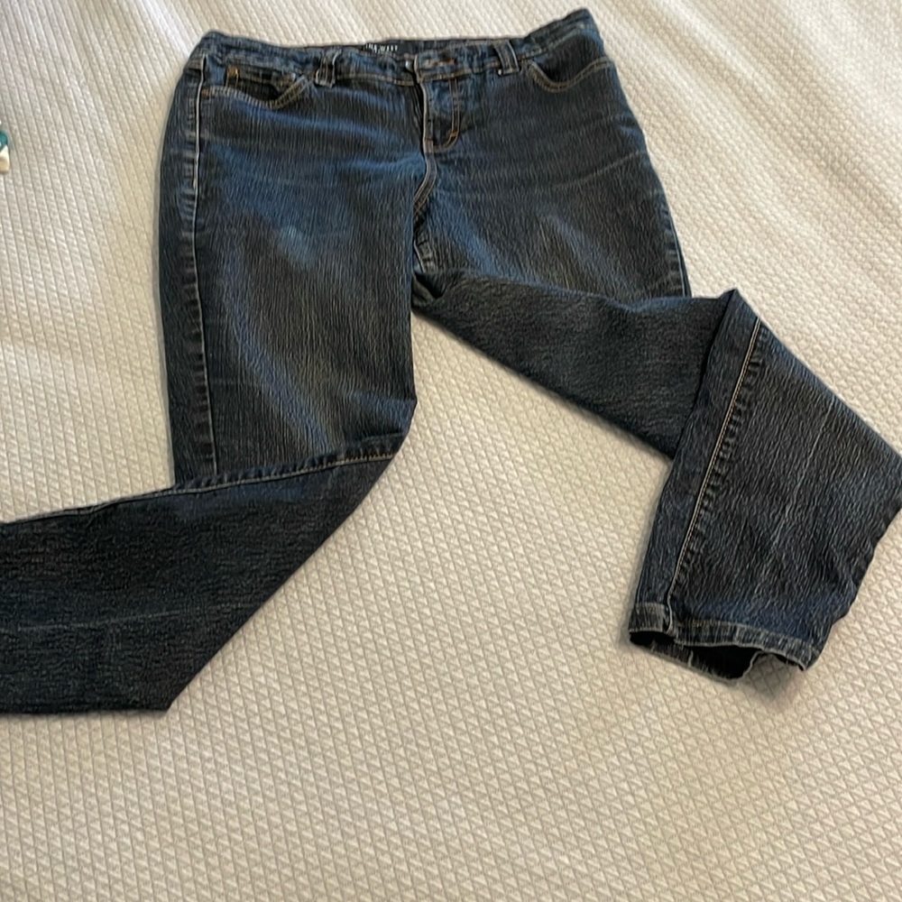 Vintage Nine West Jeans, Size 12, Very Soft Vintage Wash, Straight Leg